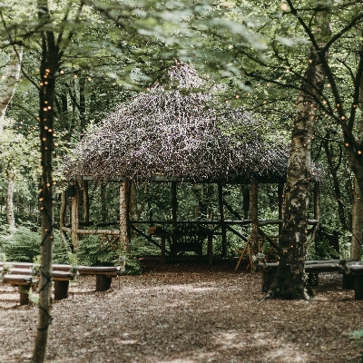 Host your ceremony among 15 acres of romantic woodland