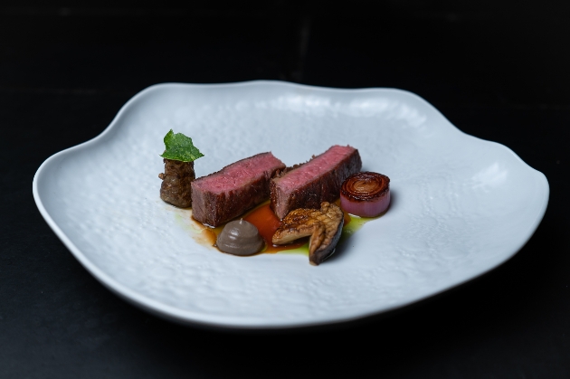 Delicious looking beef dish served at Penmaenchaf