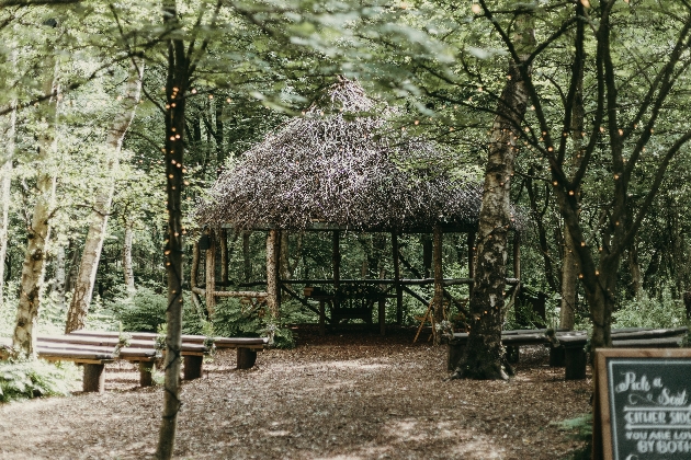 Woodland ceremony space at Cheshire Woodland WEddings